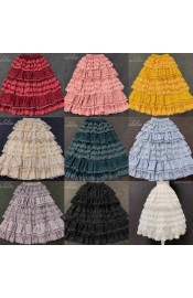Culumi Layers Of Milk Floss Short and Long Underskirt(Reservation/12 Colours/Full Payment Without Shipping)